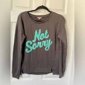 Juicy Couture “Not Sorry” sweatshirt